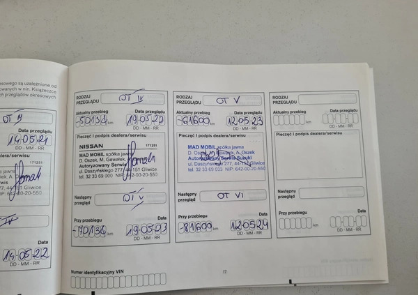 Nissan Qashqai cena 75900 przebieg: 72300, rok produkcji 2018 z Witnica małe 92